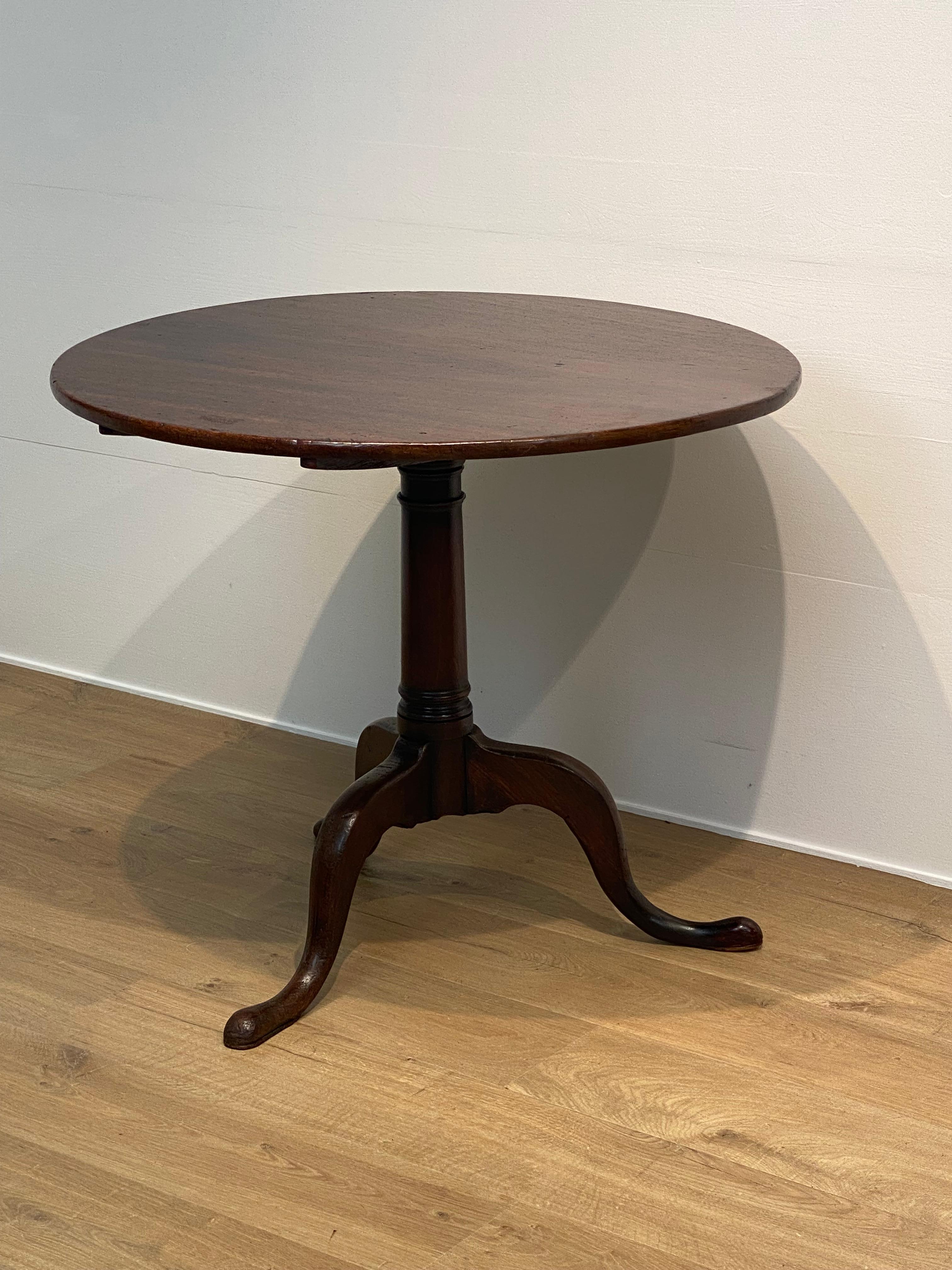 Antique English Tripod Table For Sale 6