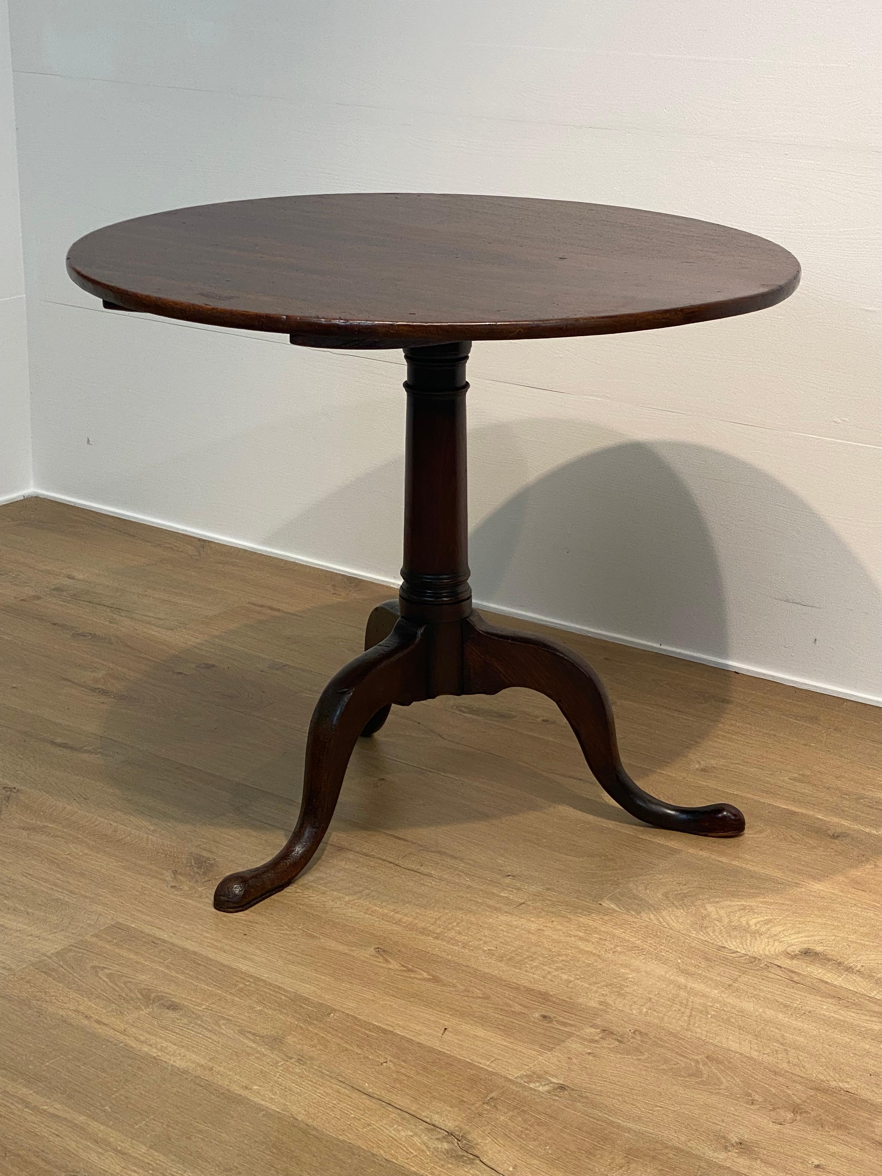 Antique English Tripod Table For Sale 8