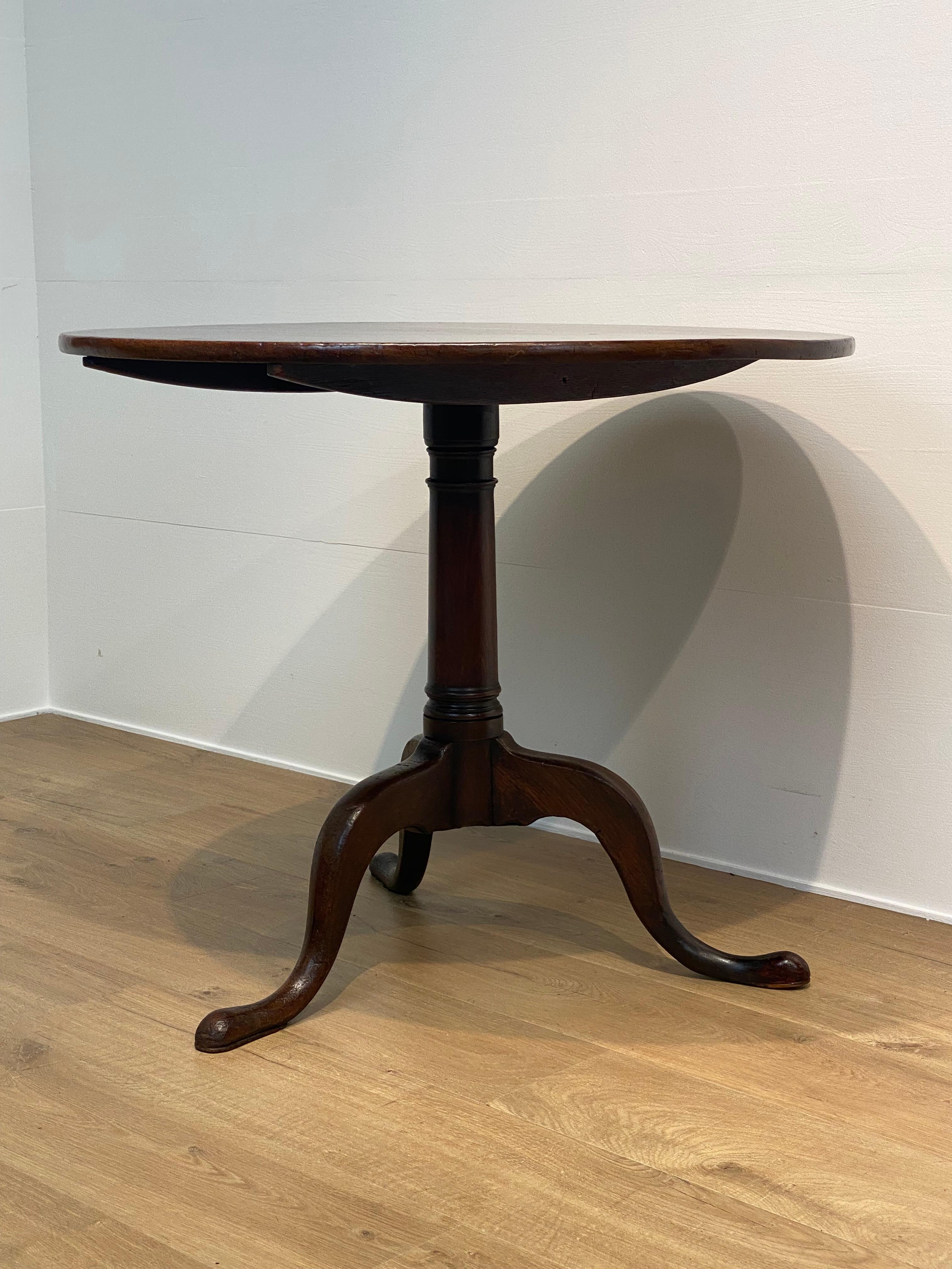 Antique English Tripod Table For Sale 3