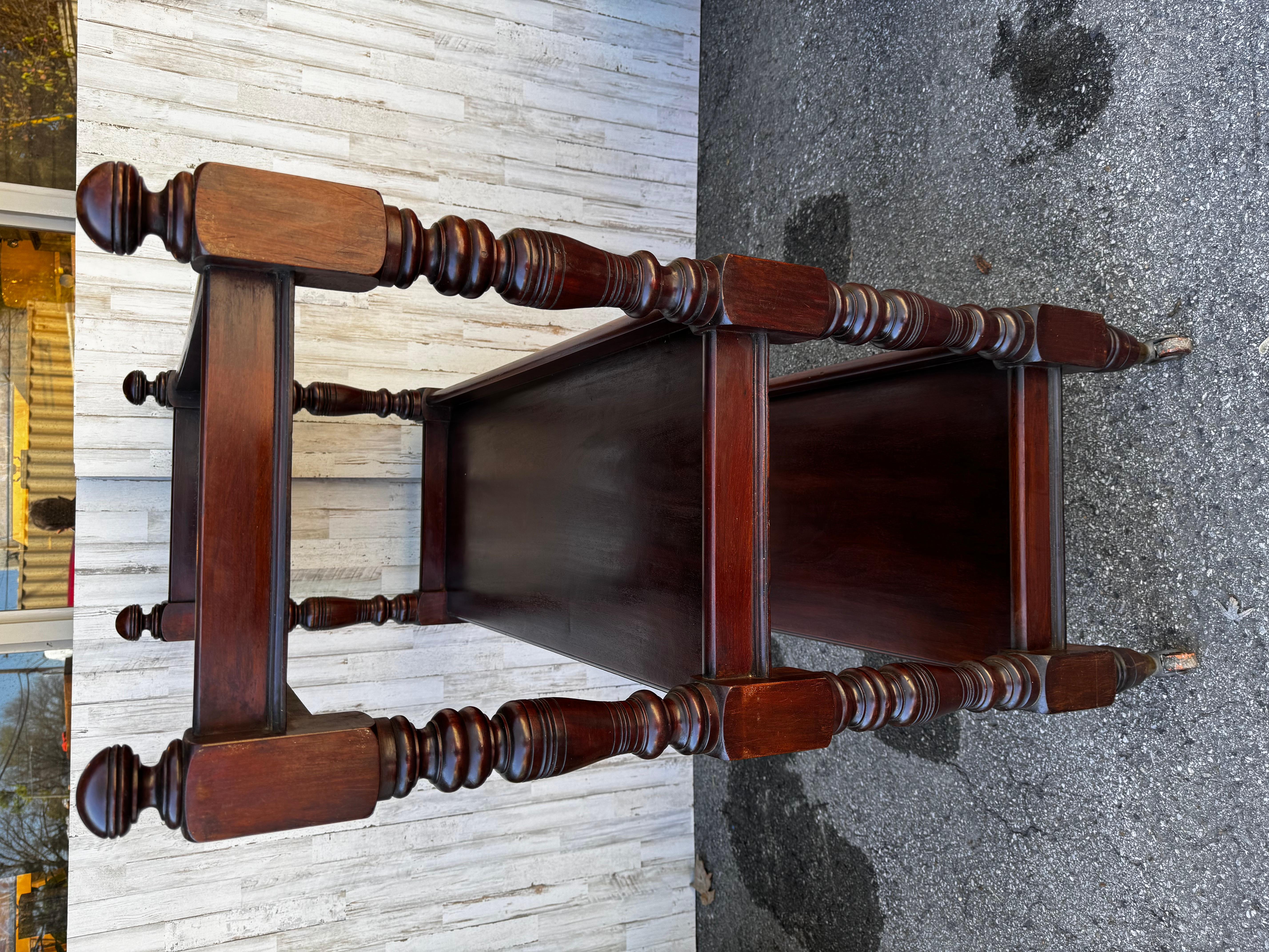 Hardwood Antique English Trolley/ Server