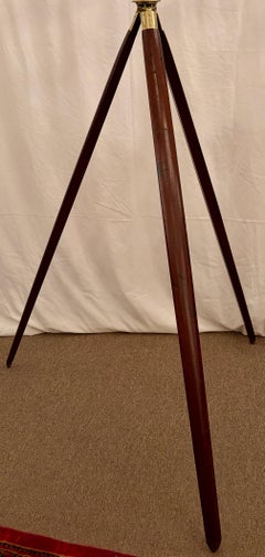 Antique English "Troughton & Simms, London" Standing Brass Telescope, Circa 1860