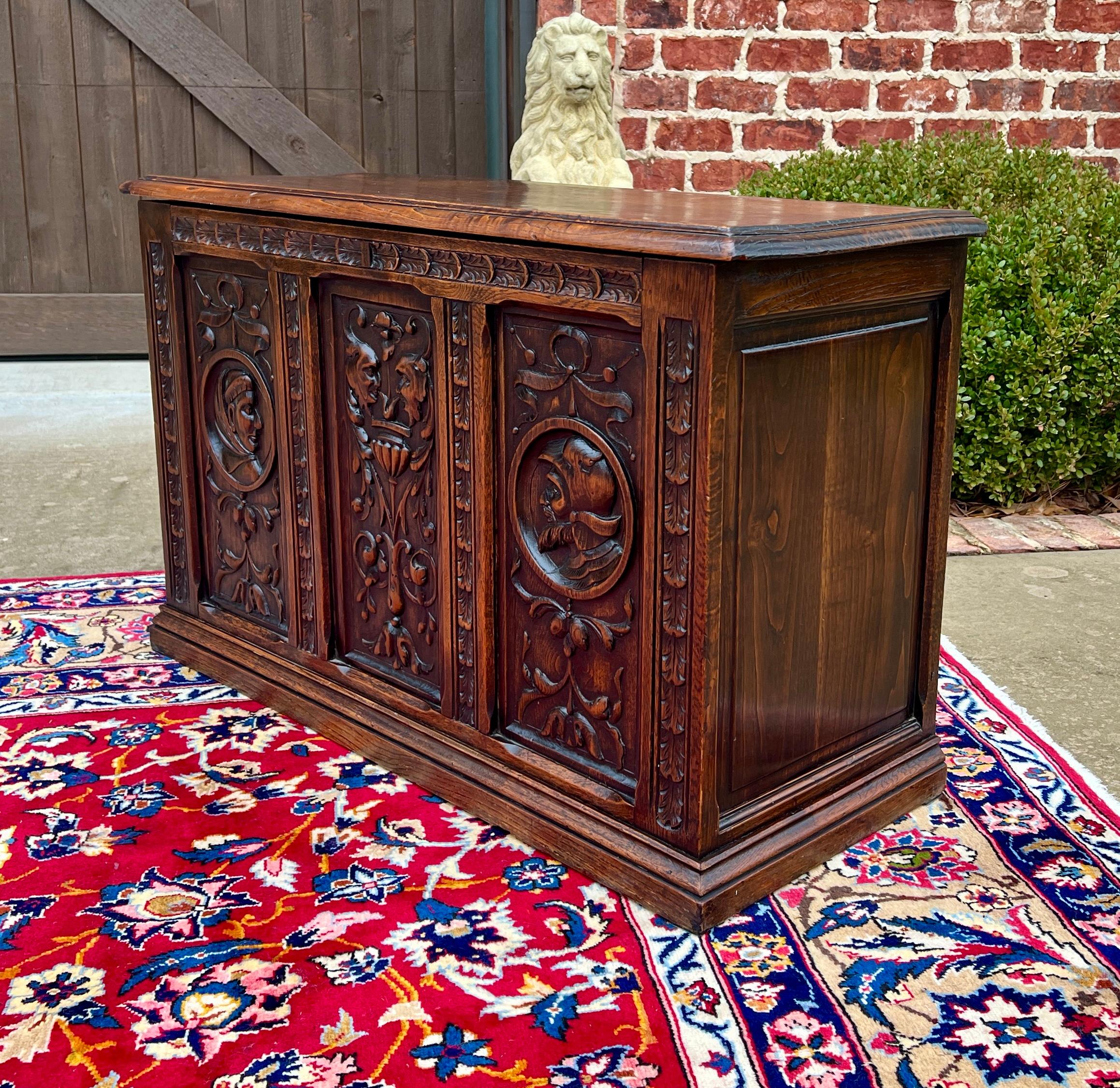 Antique English Trunk Chest Blanket Box Storage Coffer Oak c. 1900s-1920s For Sale 1