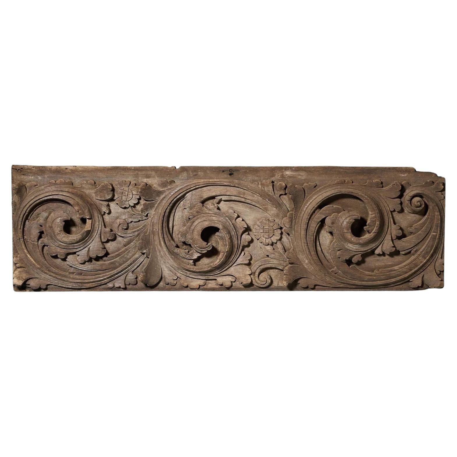Antique English Tudor Period Oak Panel c.1590