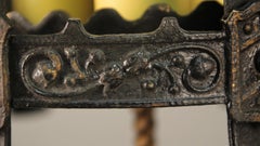 Antique English Tudor Spanish Revival Pendant with Three Lights