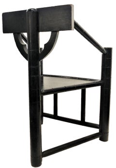 Antiker englischer Turner's Chair in altsächsischer Manier, Ende 19.