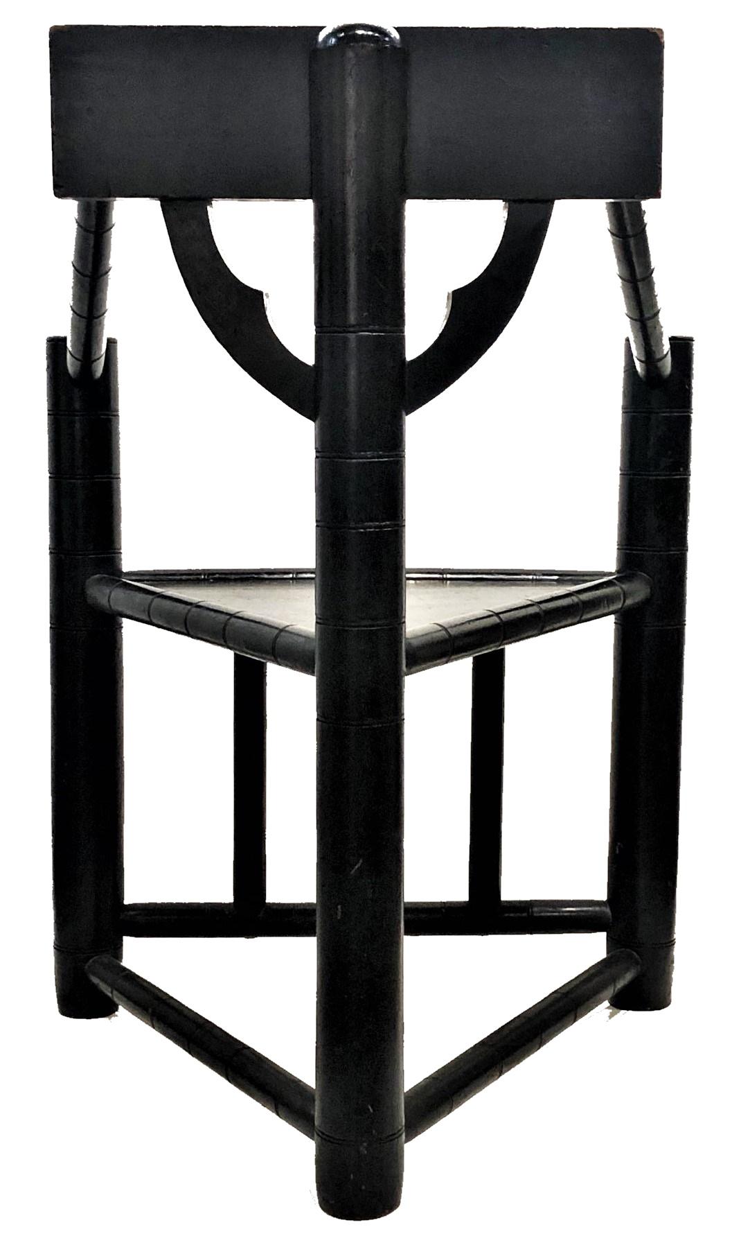Wood Antique English Turner’s Chair in Old Saxon Manner, Late 19 Century For Sale