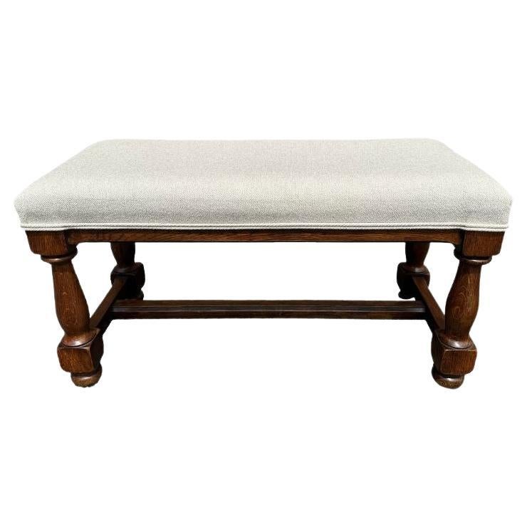 Antique English Upholstered Bench SKU 287 For Sale at 1stDibs