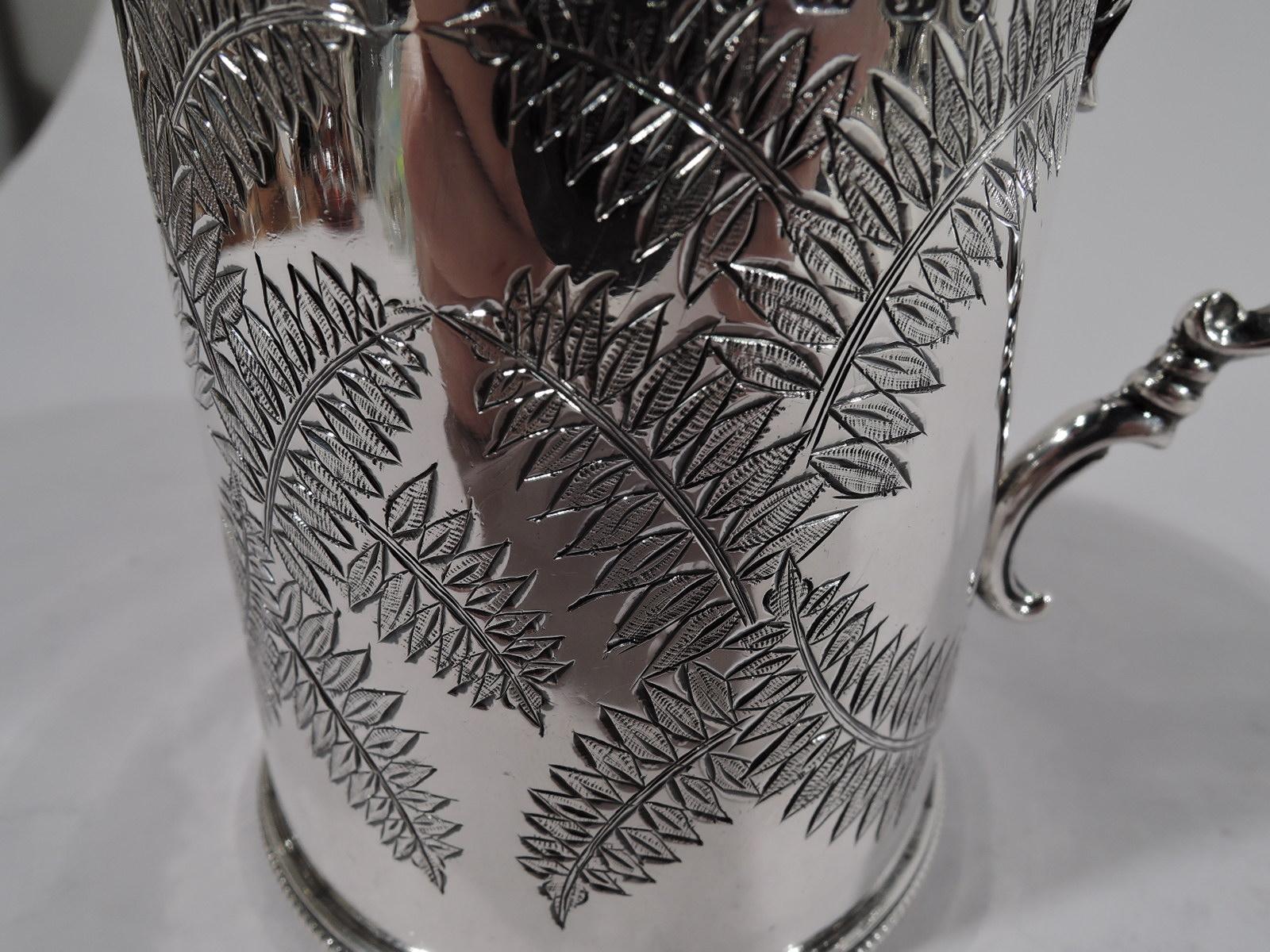 Late 19th Century Antique English Victorian Aesthetic Sterling Silver Baby Cup