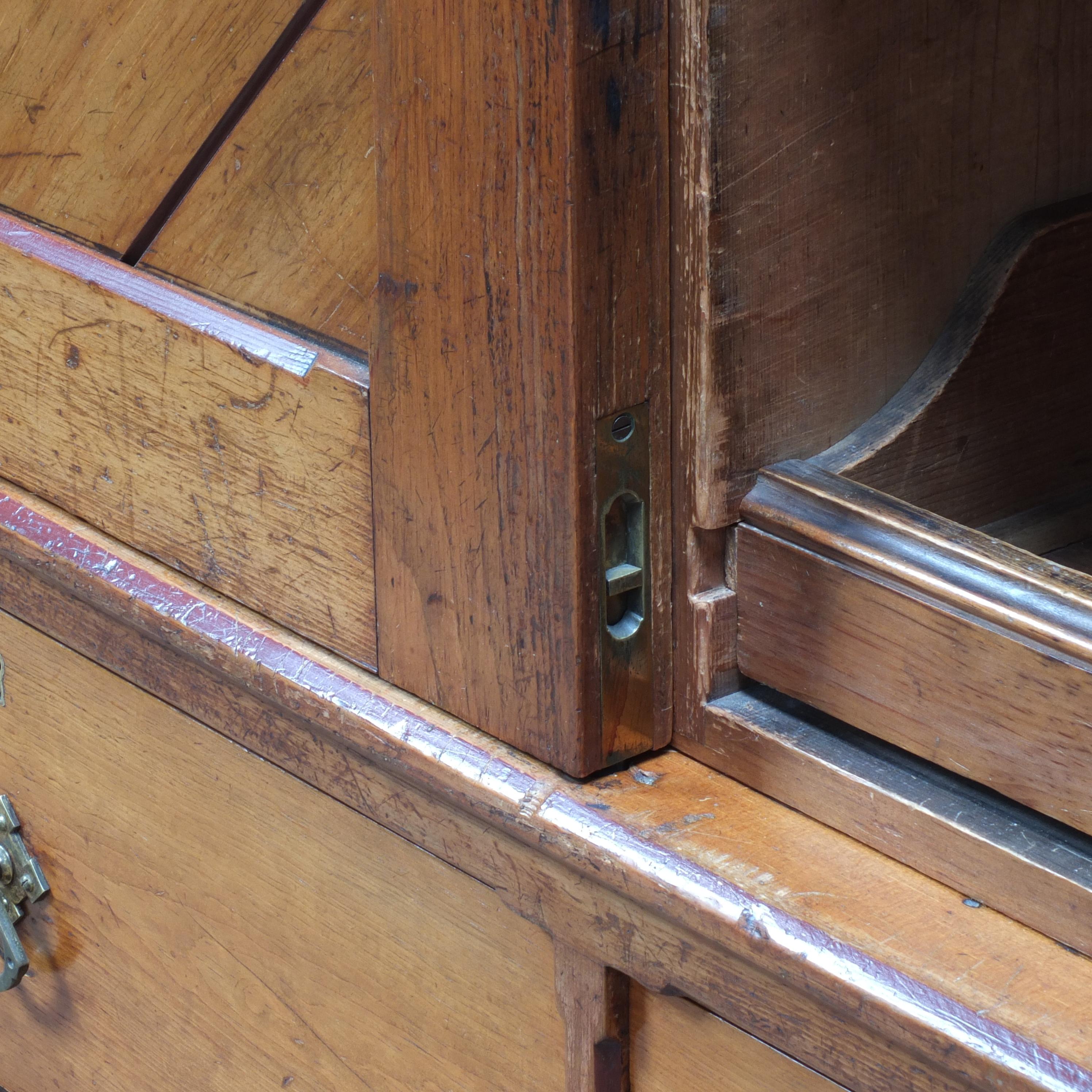 Antique English Victorian Arts and Crafts Linen Press c1880 at 1stDibs