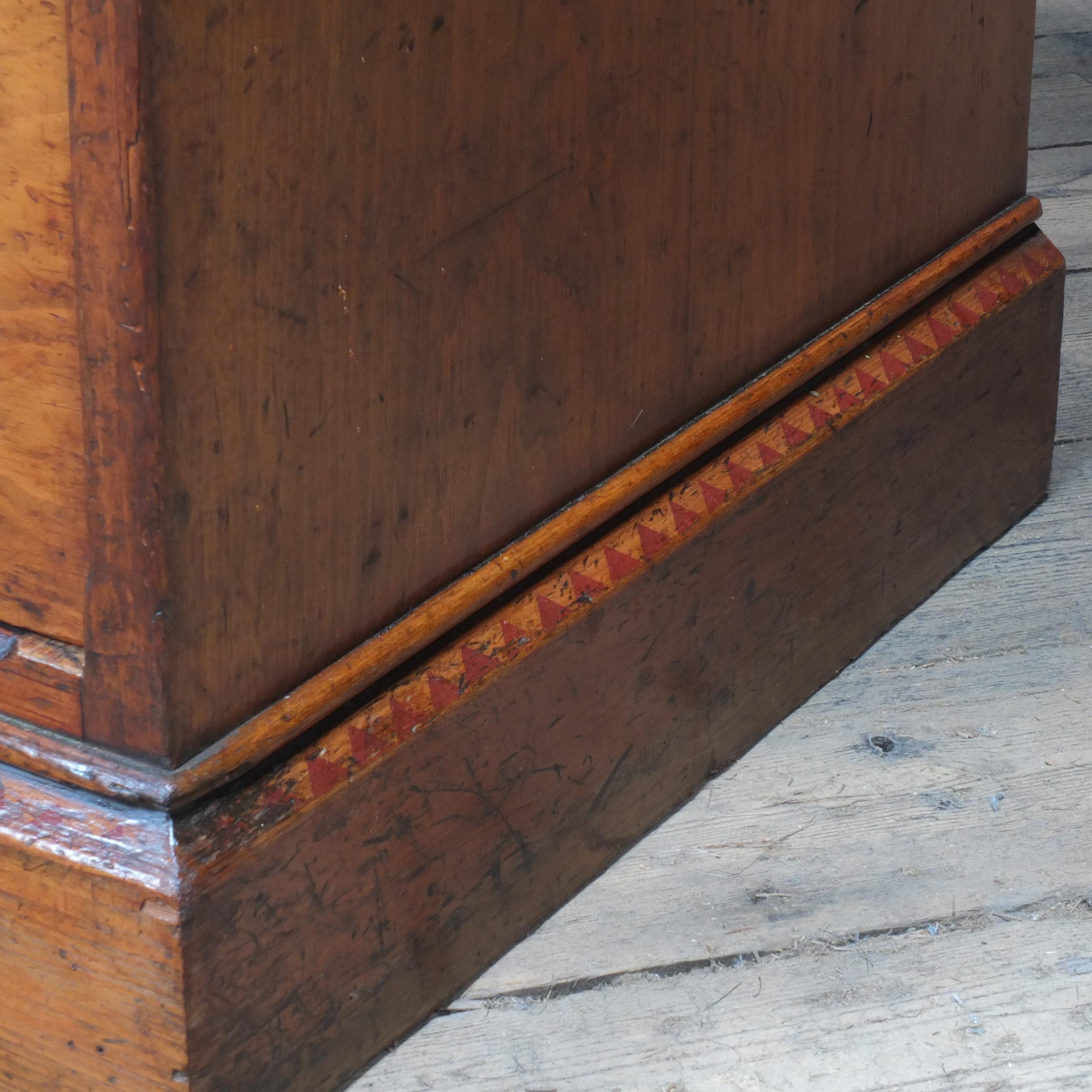 Antique English Victorian Arts and Crafts Linen Press c1880 at 1stDibs