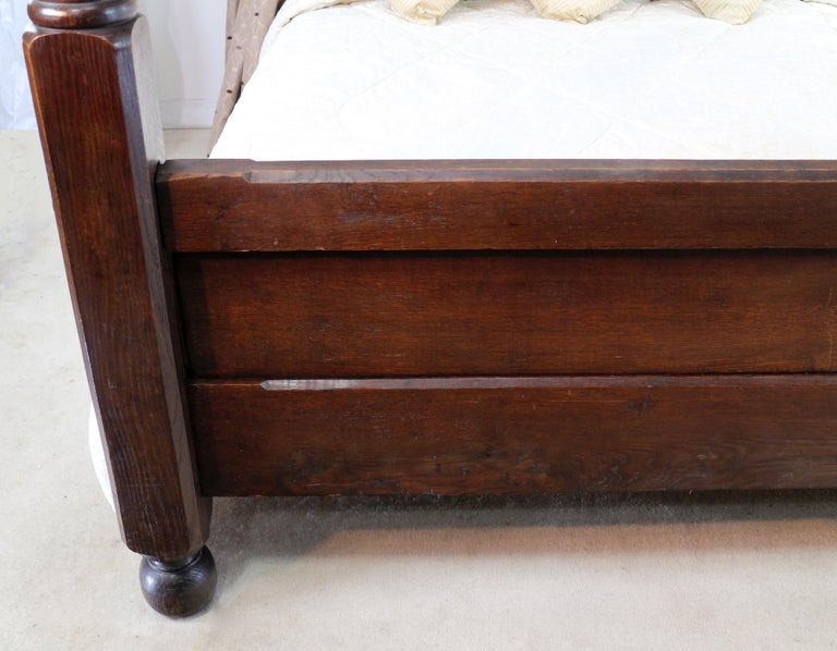 Antique English Victorian Arts And Crafts Oak Four Poster Bed For At 1stdibs Oak Four Poster Bed For At 1stdibs, Pineapple Poster Bed Kingdom