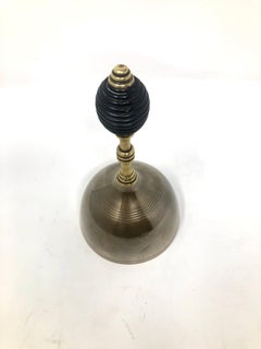 Antique English Victorian "Beehive" Handle Brass Bell