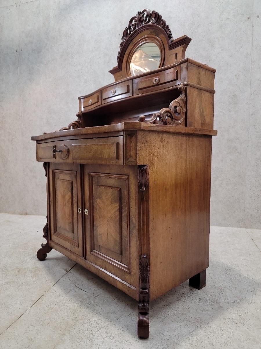 Antique Mirror Chiffonier in mogano con specchio In condizioni buone in vendita a Chicago, IL