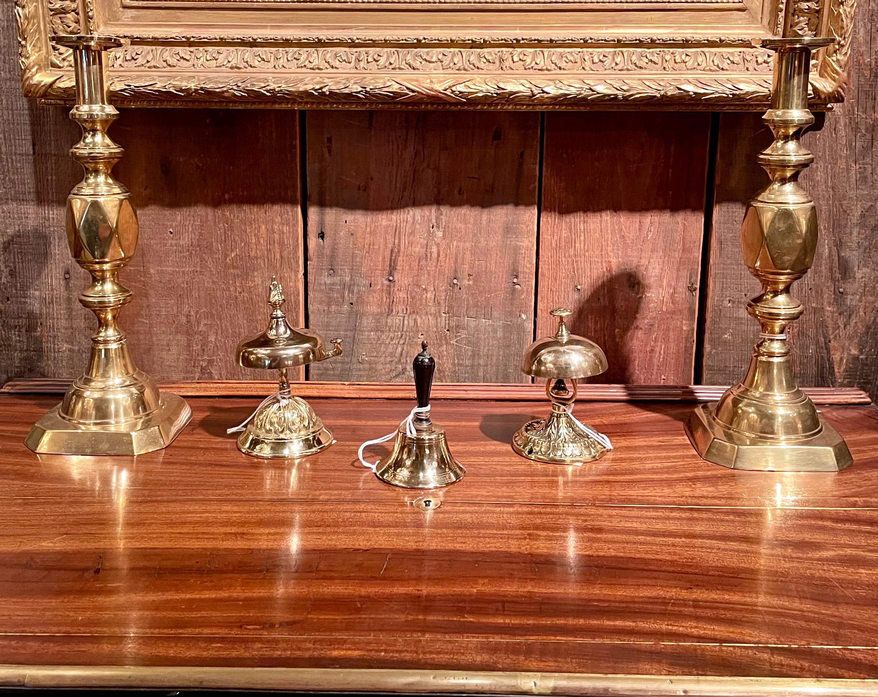 Antique English Victorian Brass Desk Bell, Circa 1880-1890. For Sale 3