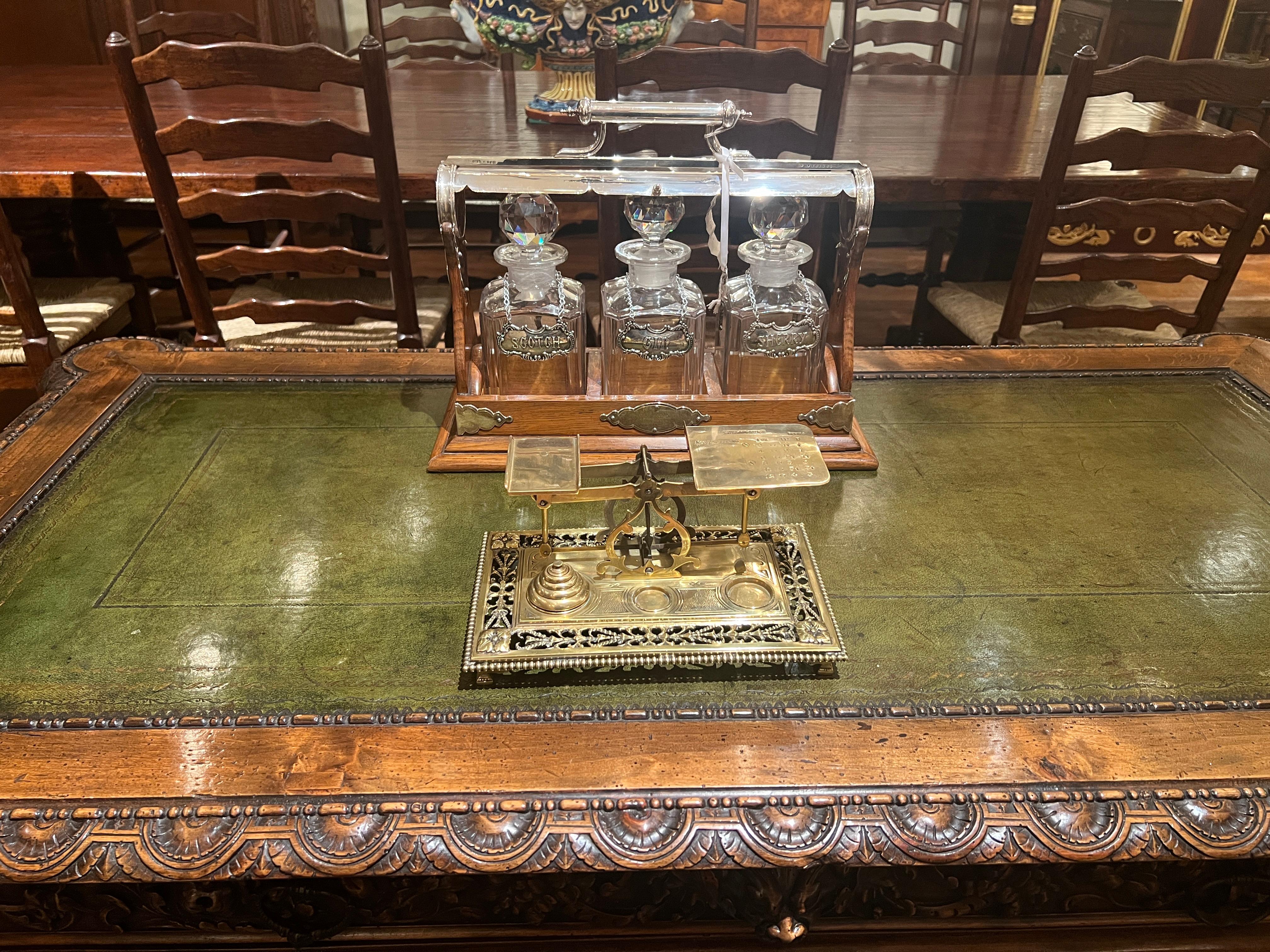 Victorien Évaluateur et poids de lettres victorien anglais ancien en laiton, vers 1880-1890. en vente