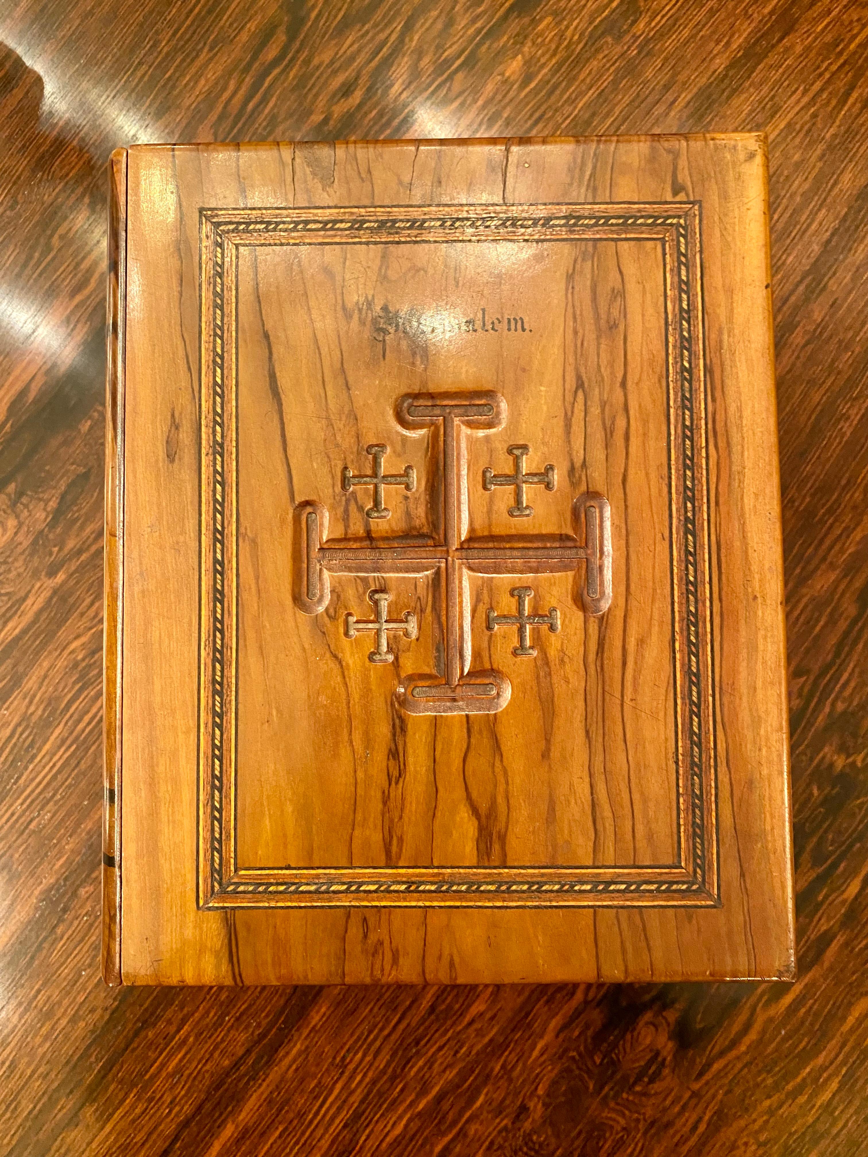 Antique English Victorian Burled Black Walnut Jewelry Puzzle Box, circa 1870's 6