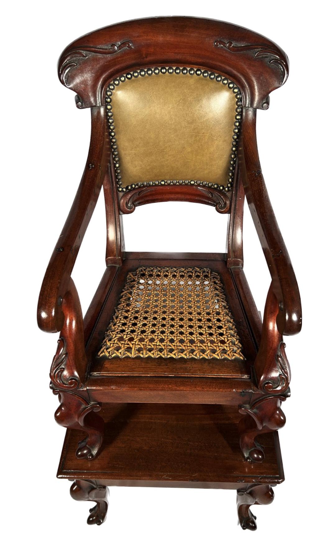 Antique English Victorian Child's Chair circa 1860 In Good Condition For Sale In New Orleans, LA