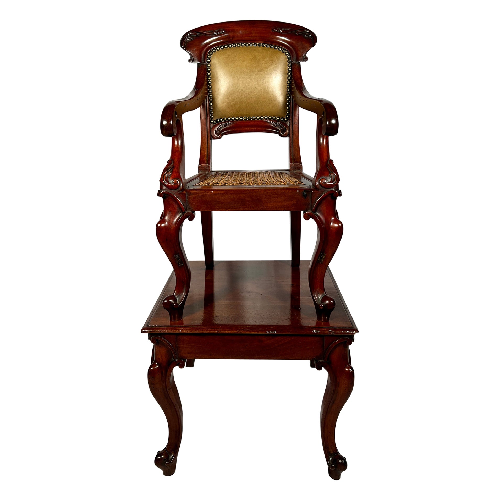 Ancienne chaise d'enfant victorienne anglaise circa 1860