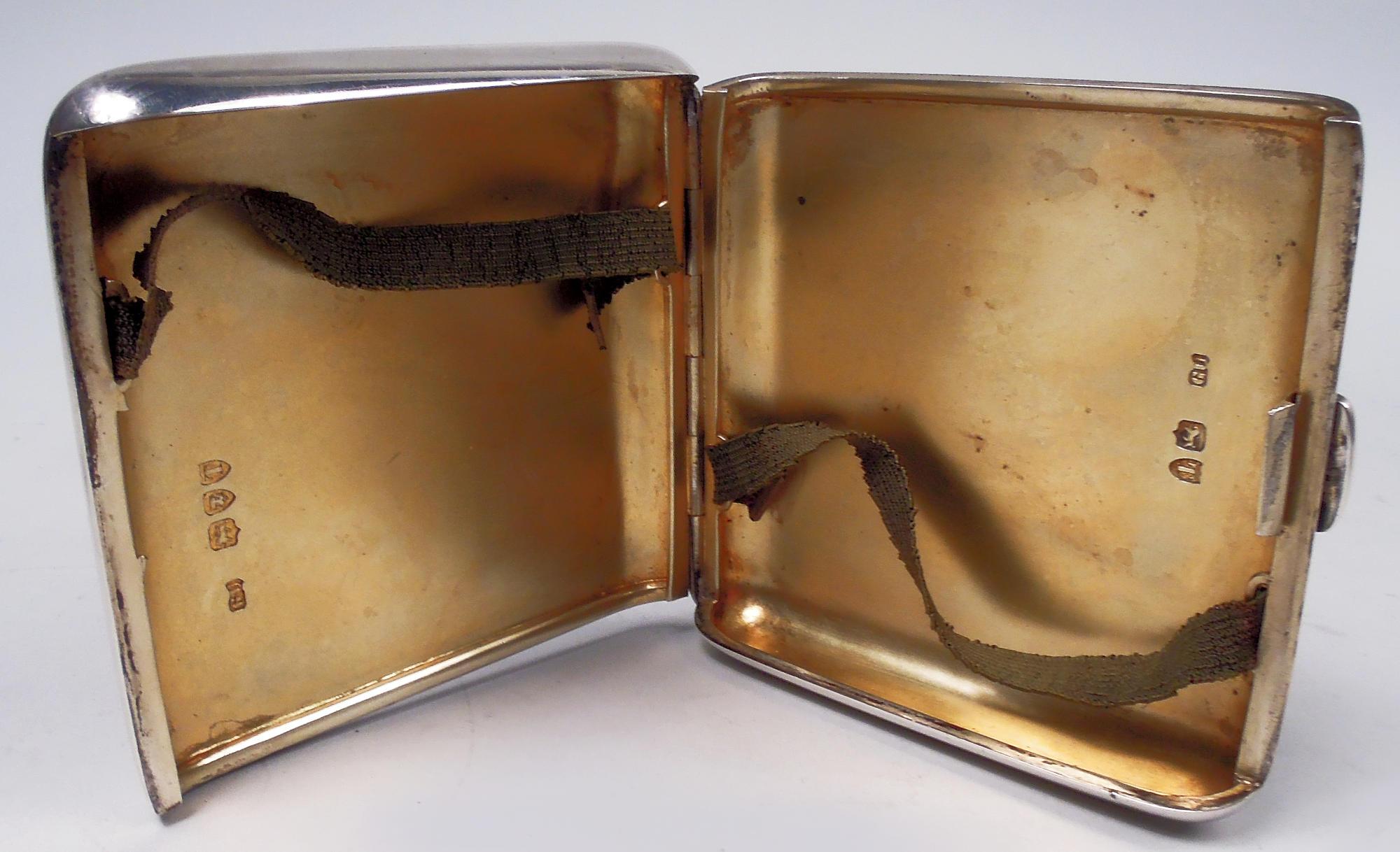 Antique English Victorian Cigarette Case with Enameled Nautical Flags 1