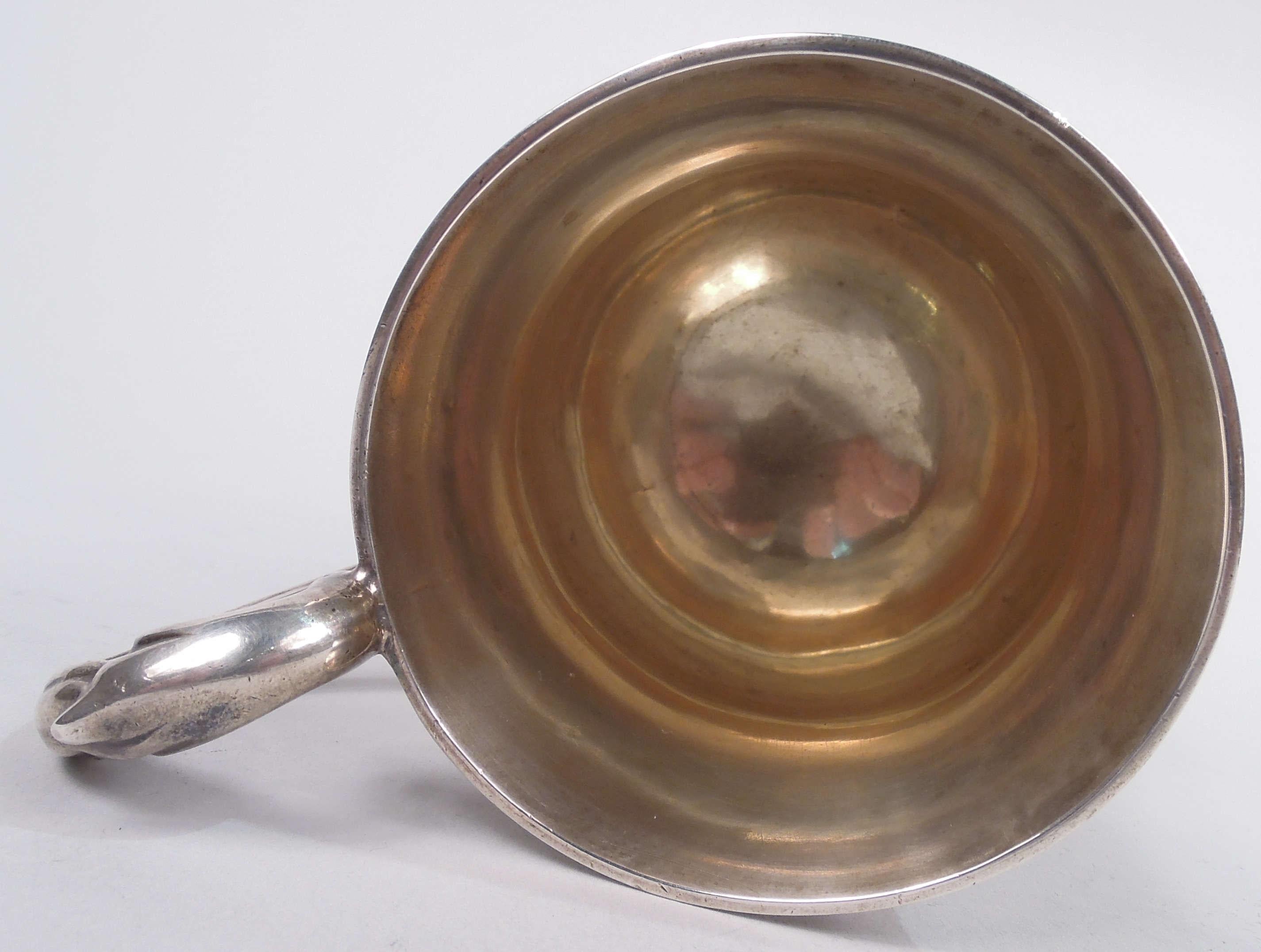 Antique English Victorian Classical Sterling Silver Baby Cup, 1860 For Sale 2