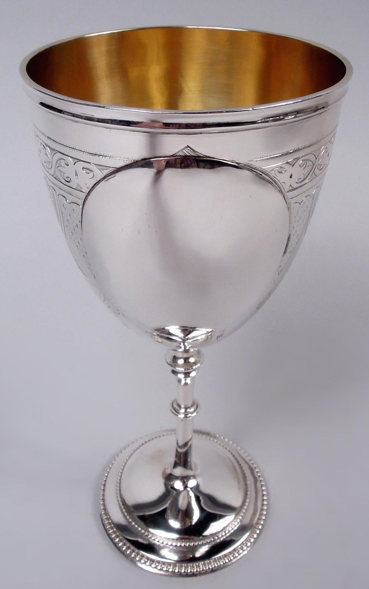 Antigua copa inglesa victoriana clásica de plata de ley, 1865 Victoriano en venta