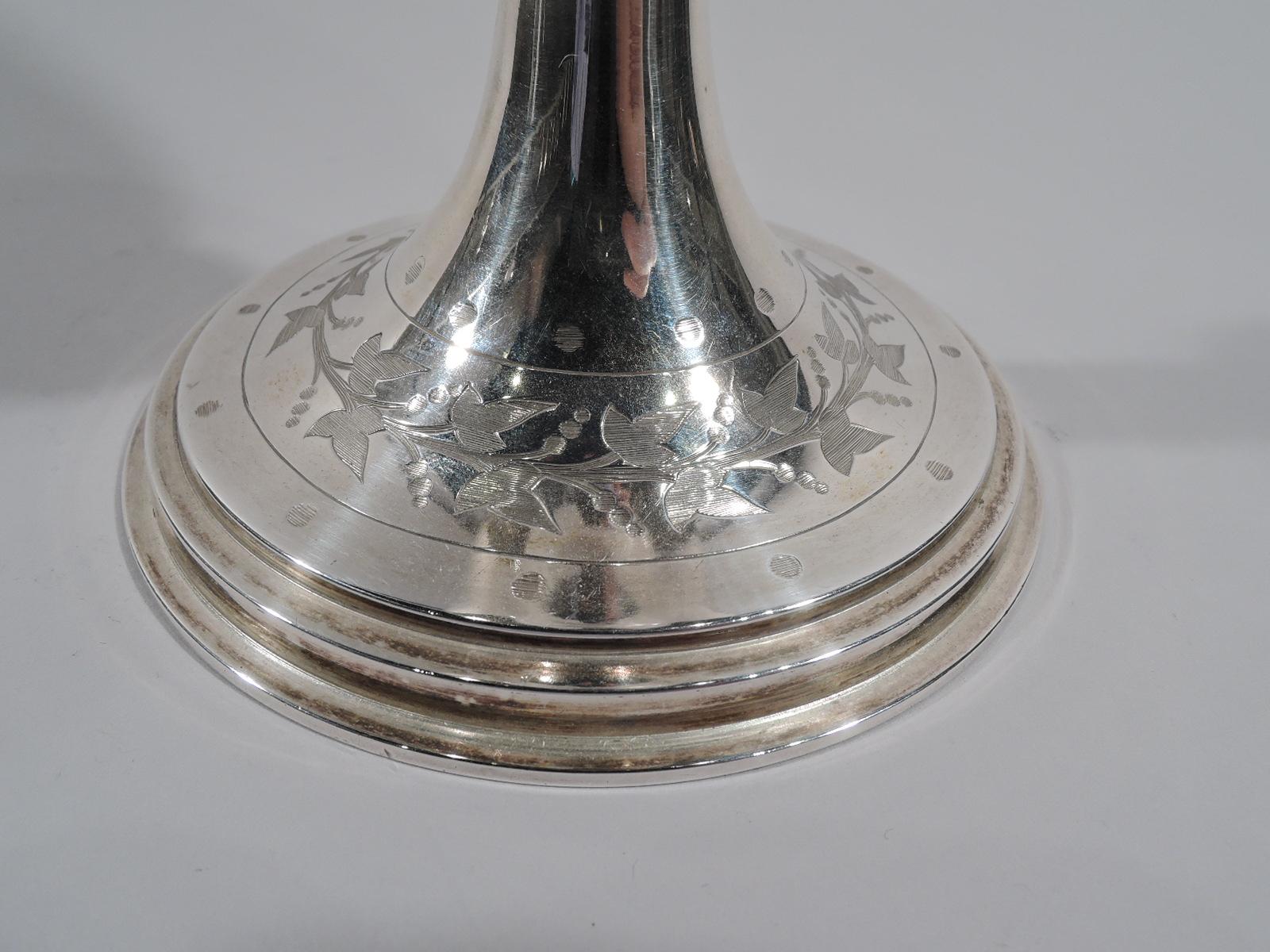 Antique English Victorian Classical Sterling Silver Goblet Chalice 5