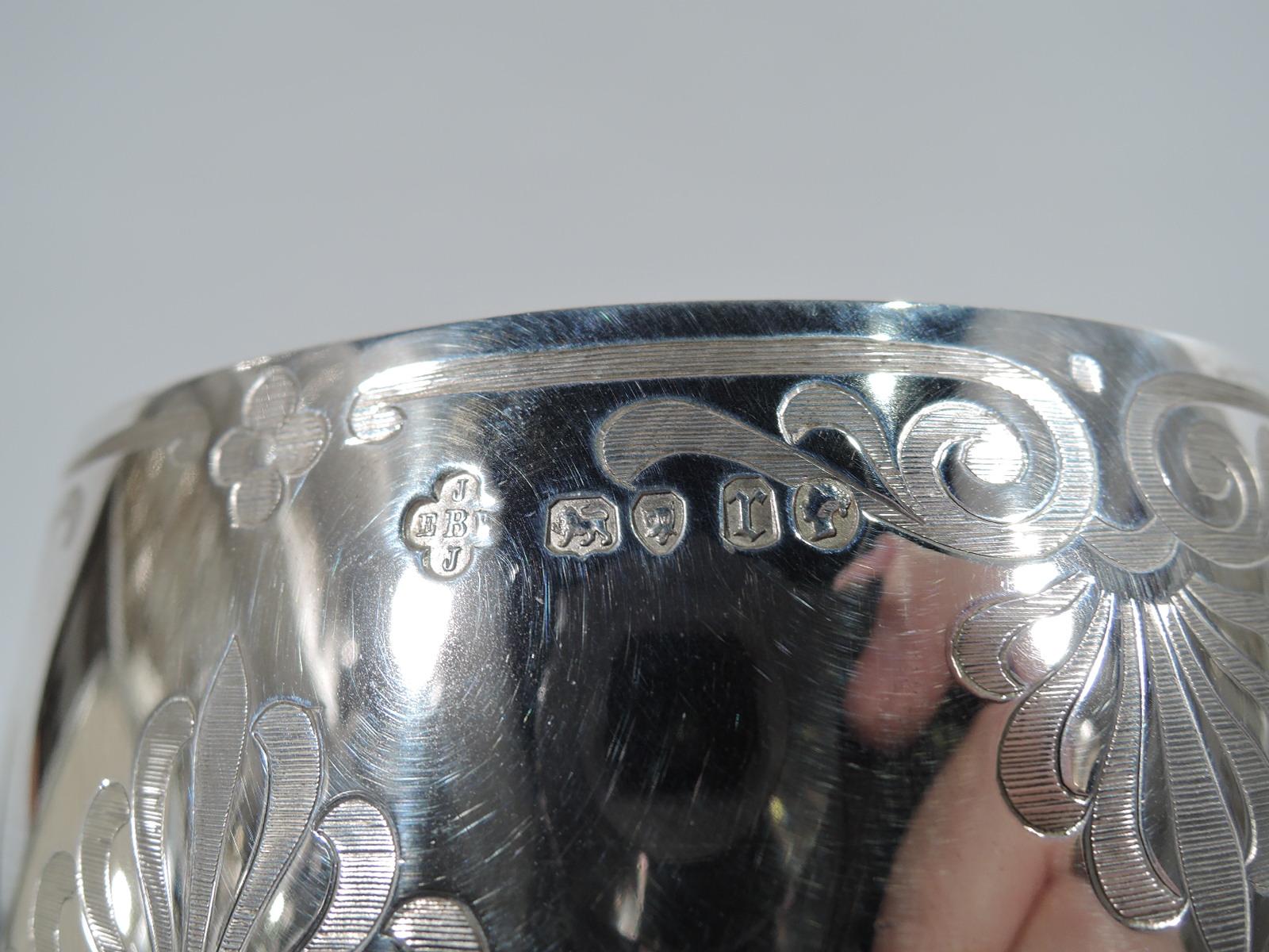 Antique English Victorian Classical Sterling Silver Goblet Chalice 6