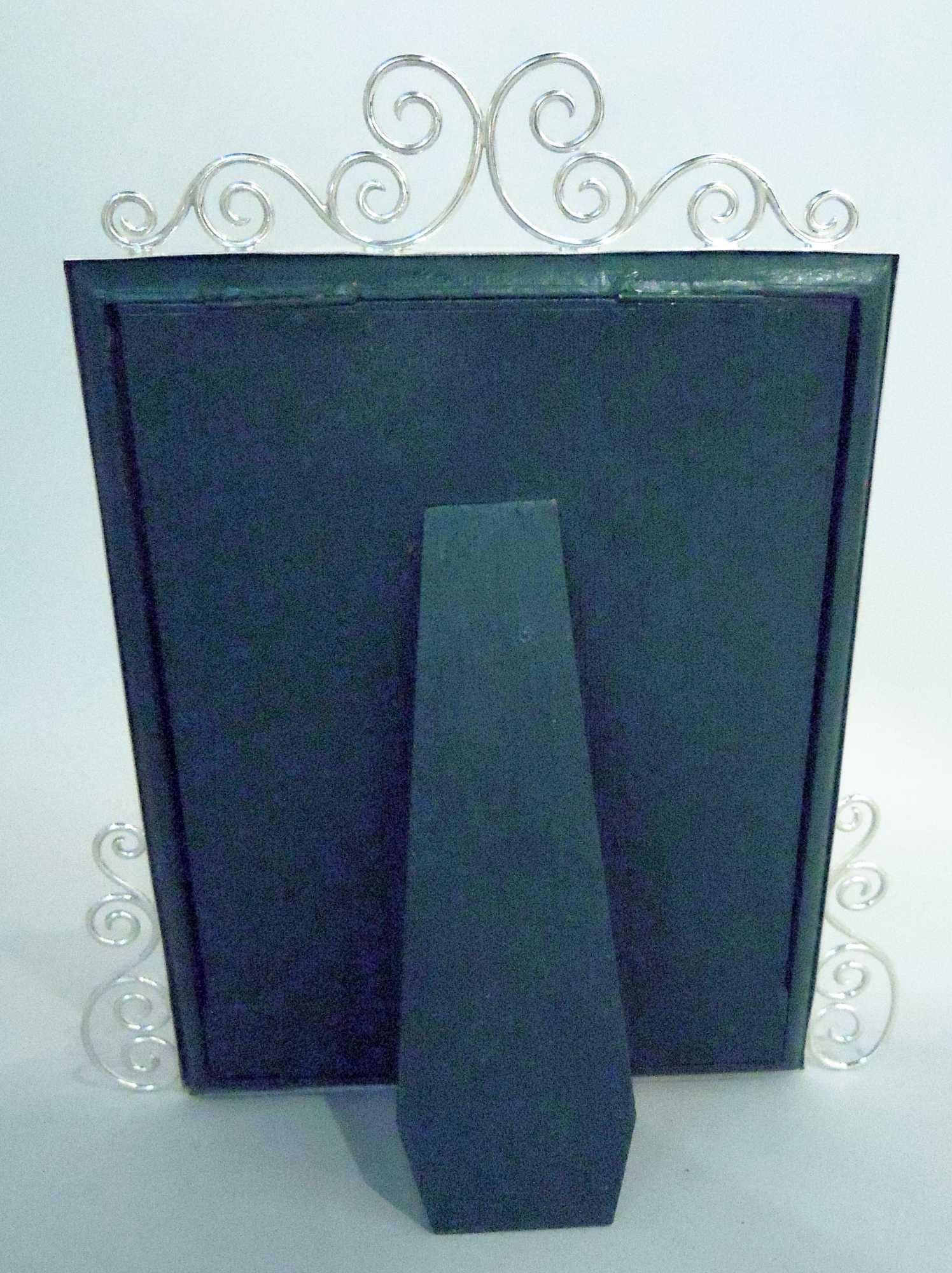 Vittoriano Antica cornice d'argento inglese vittoriana classica 1896 in vendita