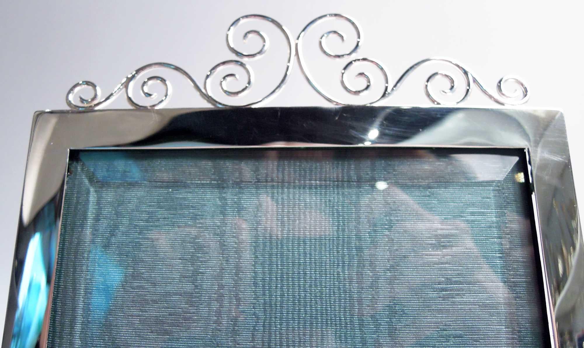 Britannico Antica cornice d'argento inglese vittoriana classica 1896 in vendita