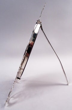 Antique English Victorian Classical Sterling Silver Picture Frame, 1898