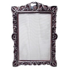 Antique English Victorian Classical Sterling Silver Picture Frame 1899