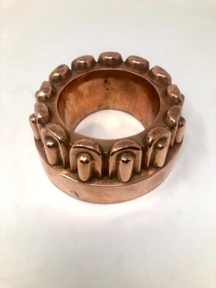 Antique English Victorian Copper Jelly Mold, Circa 1880