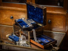 Antique English Victorian Coromandel Vanity Box by Lund of London