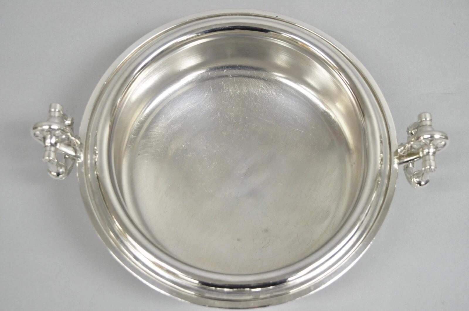 Soupière anglaise victorienne ancienne Reed & Barton plaquée argent en vente 1