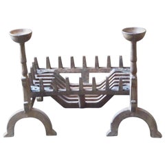  Antique English Victorian Fireplace Grate or Fire Grate, 19th Century
