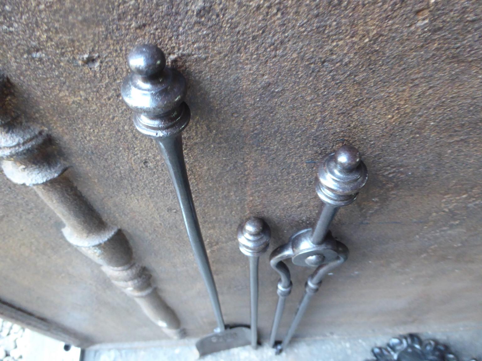 Antique English Victorian Fireplace Tools or Fire Tools, 19th Century 7