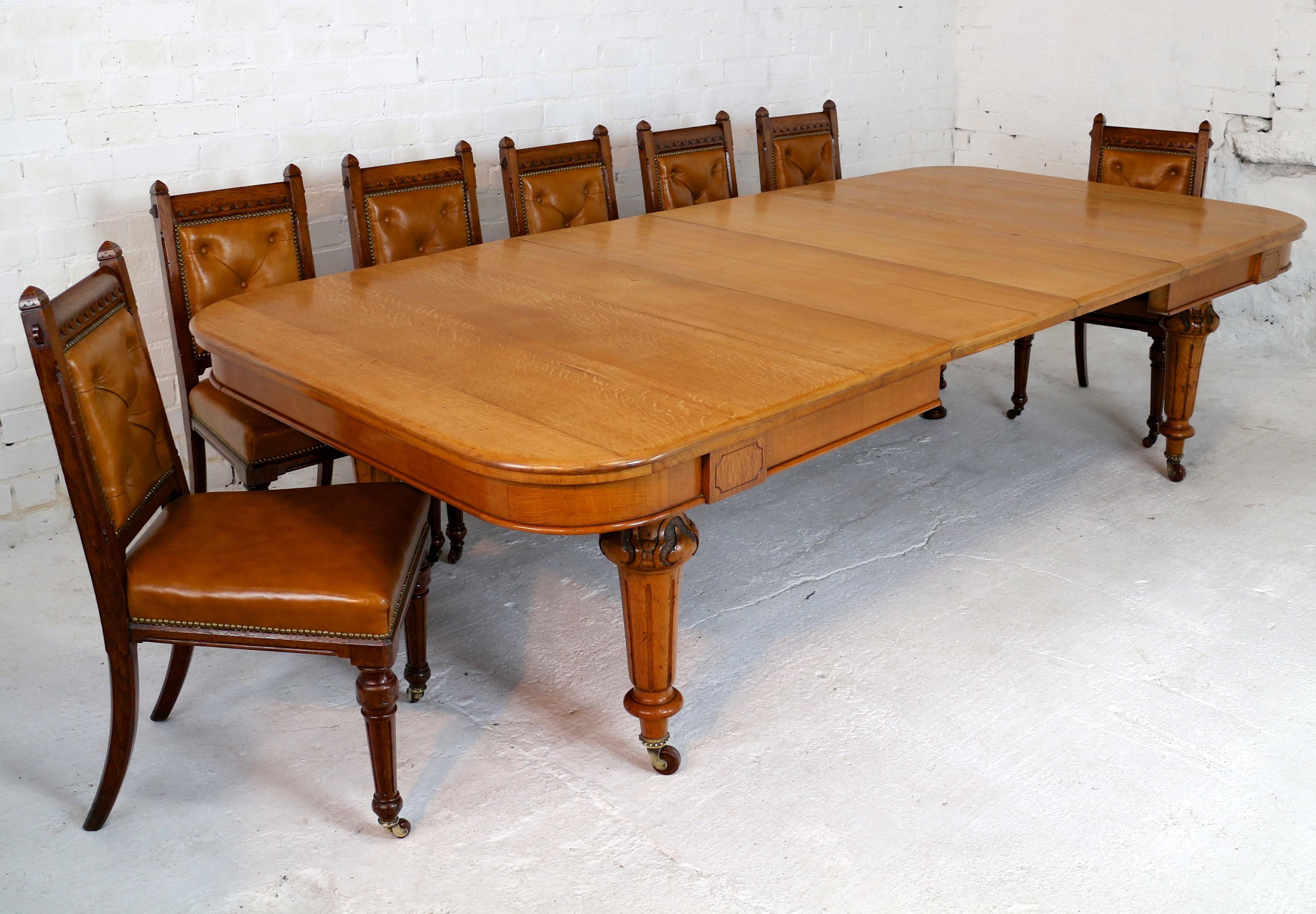 antique oak table with leaves