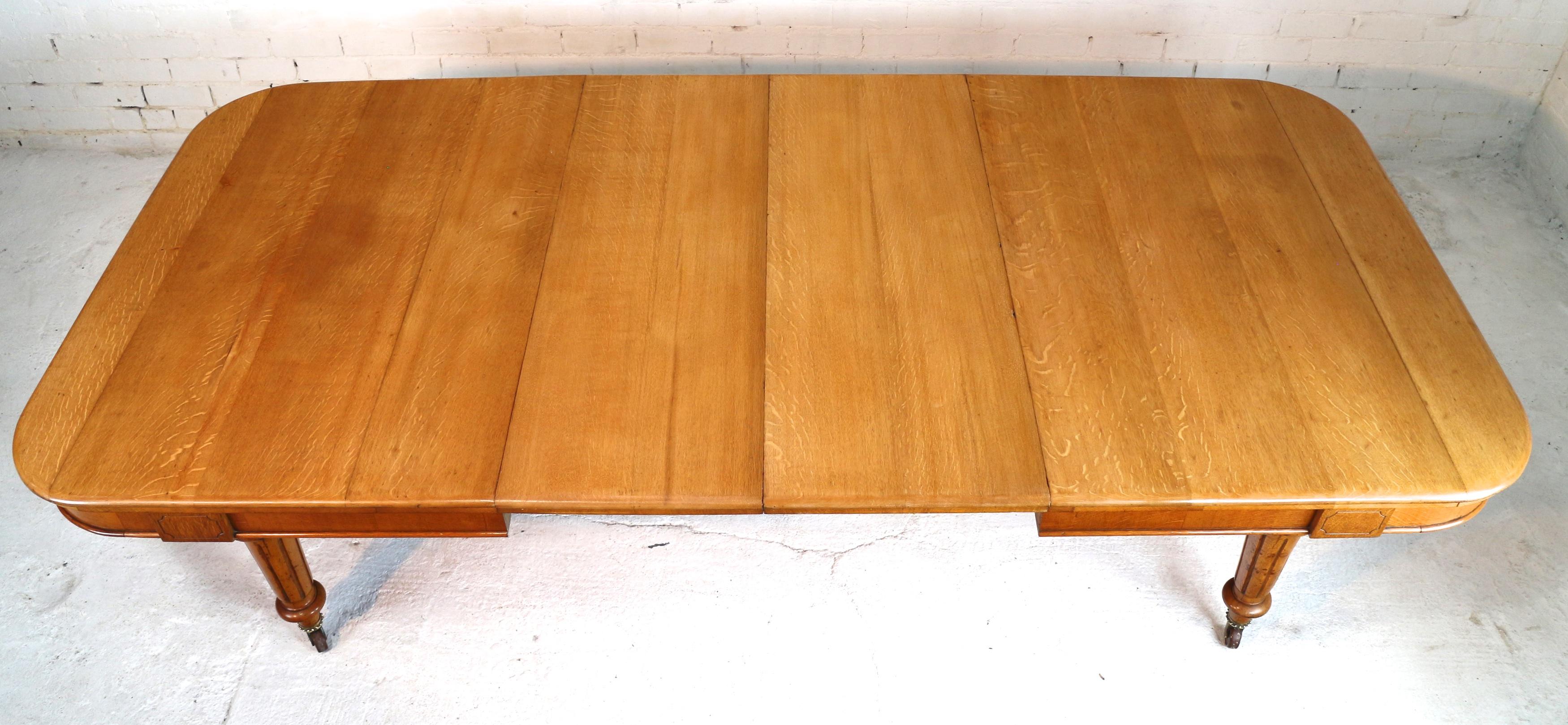 golden oak dining table