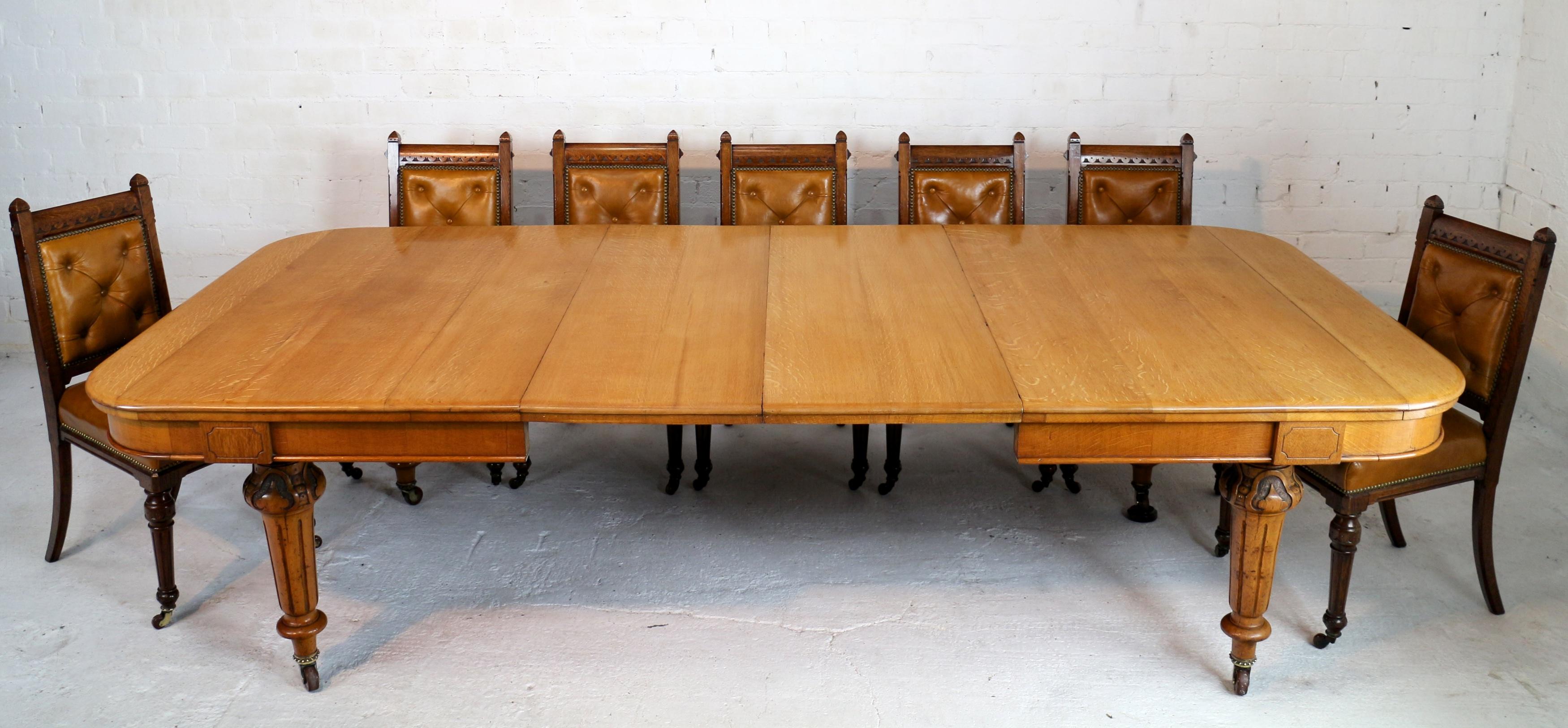 antique english dining table
