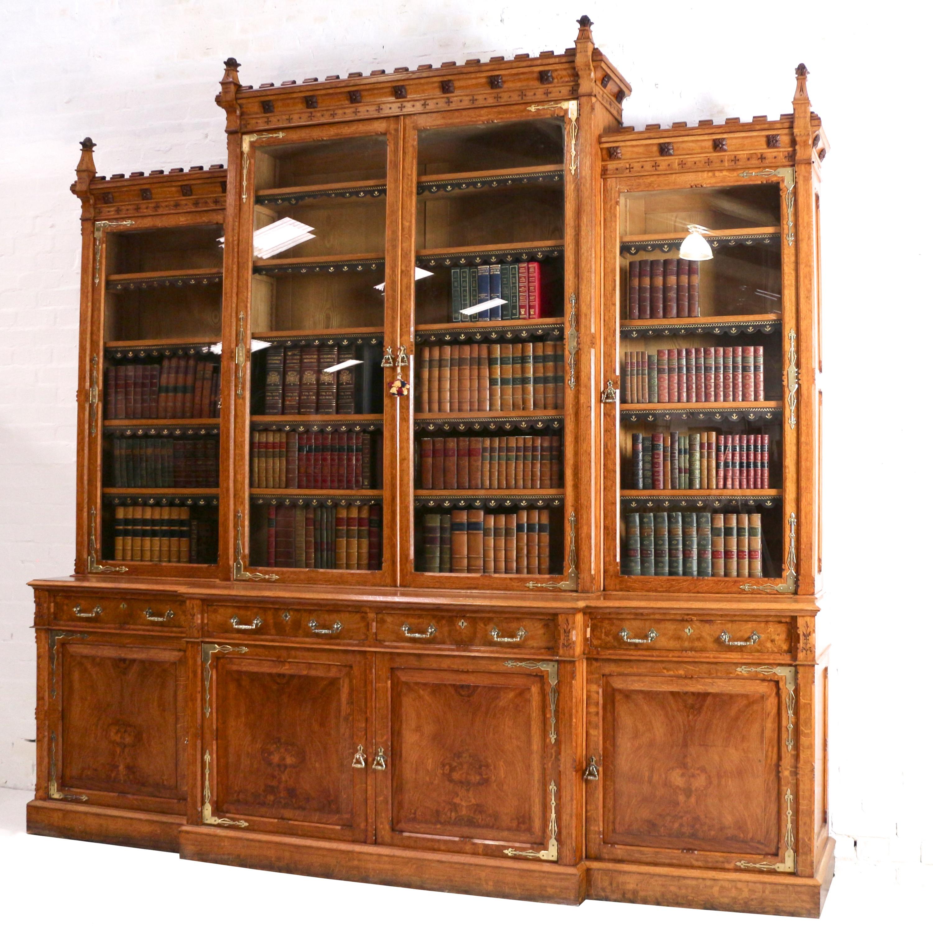 victorian gothic bookcase