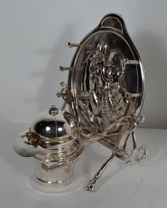 Antique English Victorian Inkstand and Pen Holder