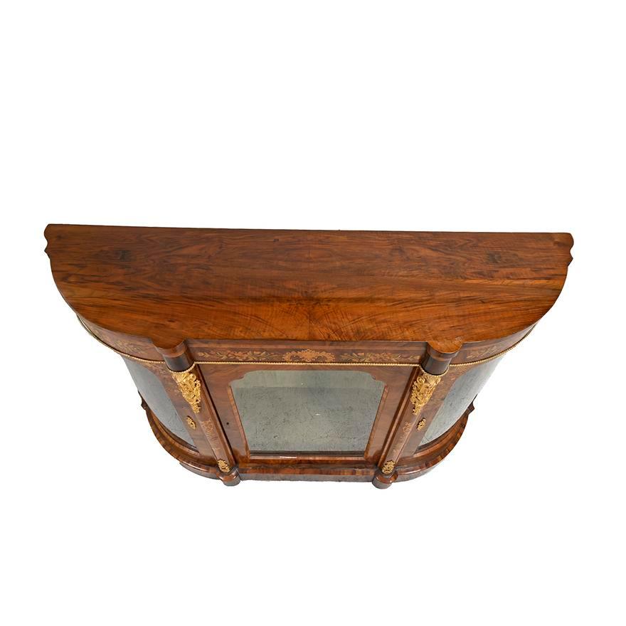Vittoriano Antica consolle vittoriana inglese intarsiata in legno di palissandro CIRCA 1840 in vendita