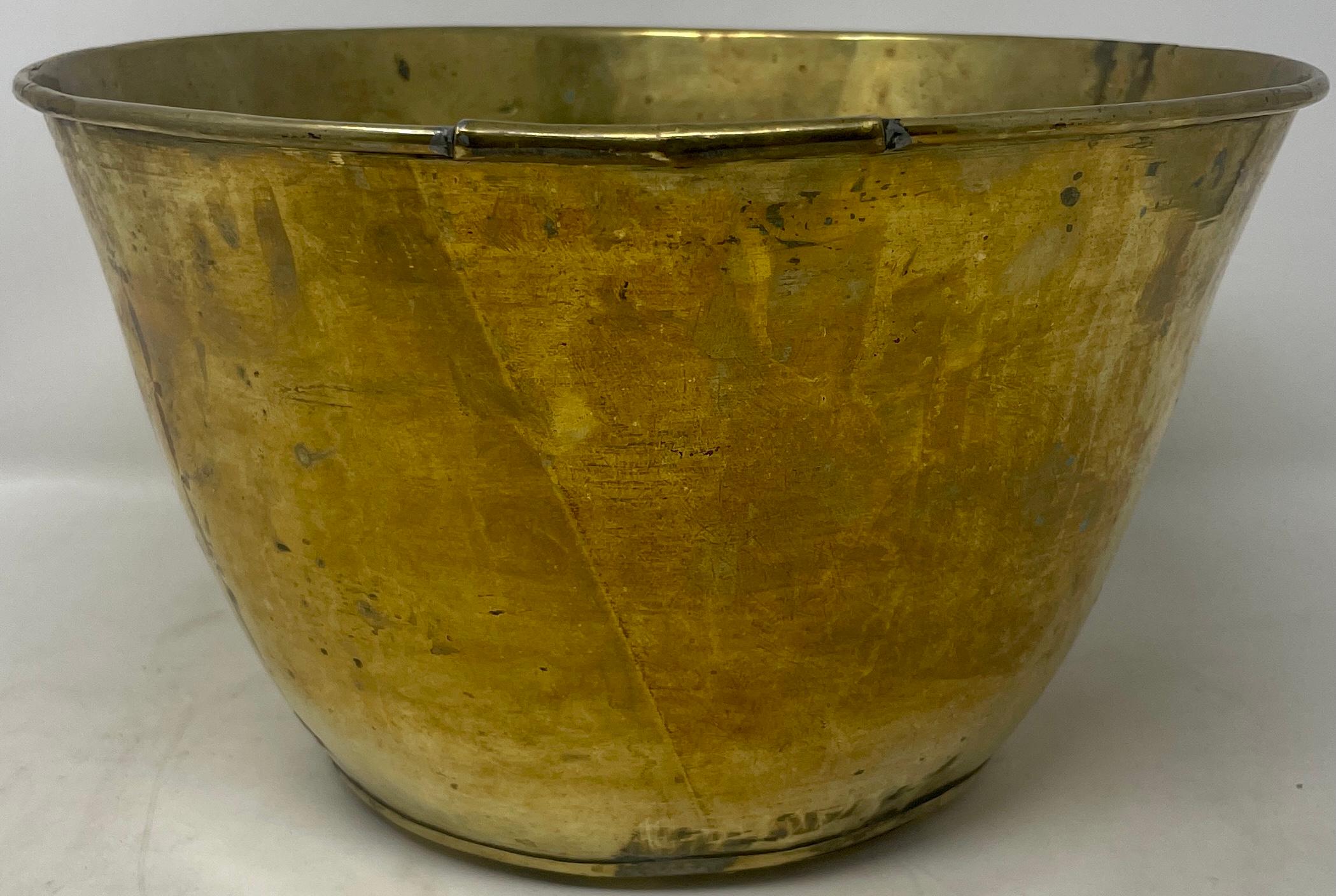 Antique English Victorian Mahogany Peat Bucket with Brass Liner, Circa 1840-1860 For Sale 4