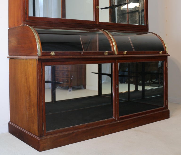 Antique English Victorian Mahogany Shop or Jewellery Display