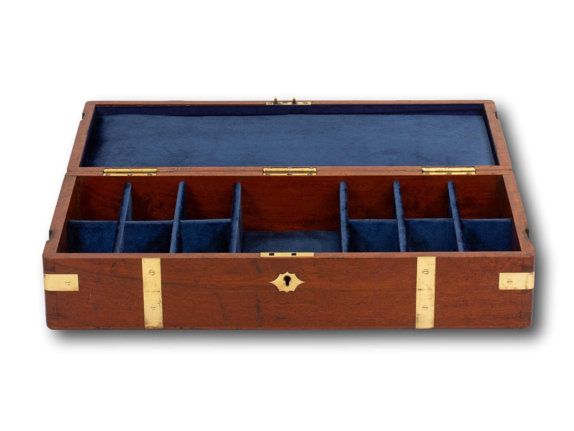 Antigua caja de reloj inglesa victoriana de caoba en venta 2