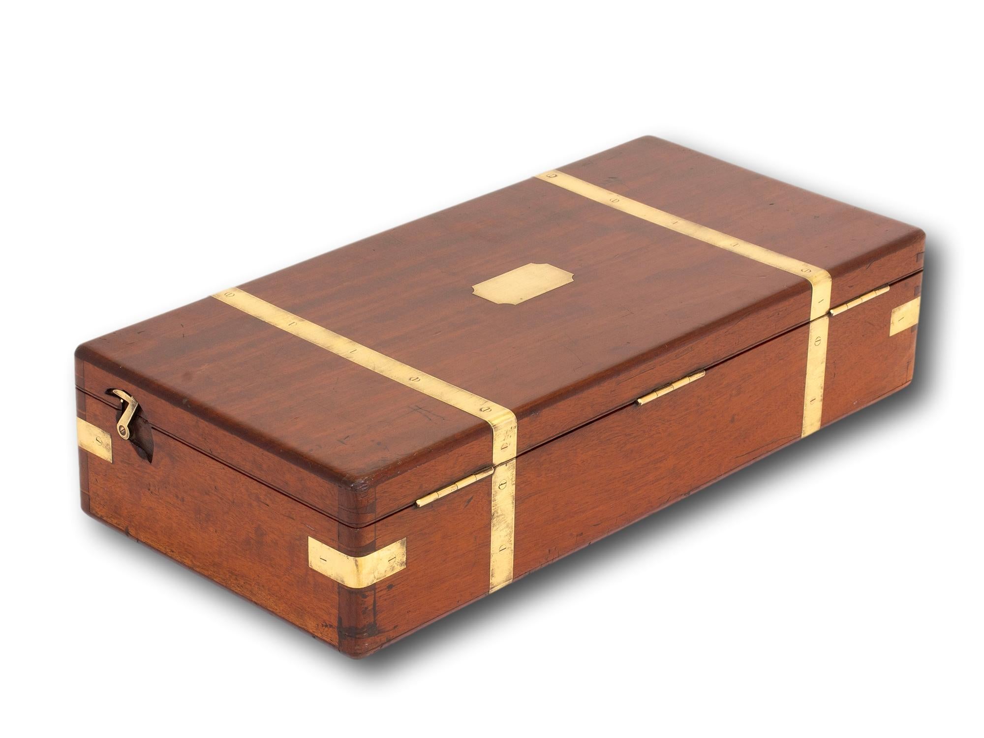 Antigua caja de reloj inglesa victoriana de caoba Inglés en venta