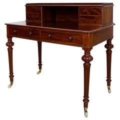 Antique English Victorian Mahogany Writing Table or Desk by Heal’s of London