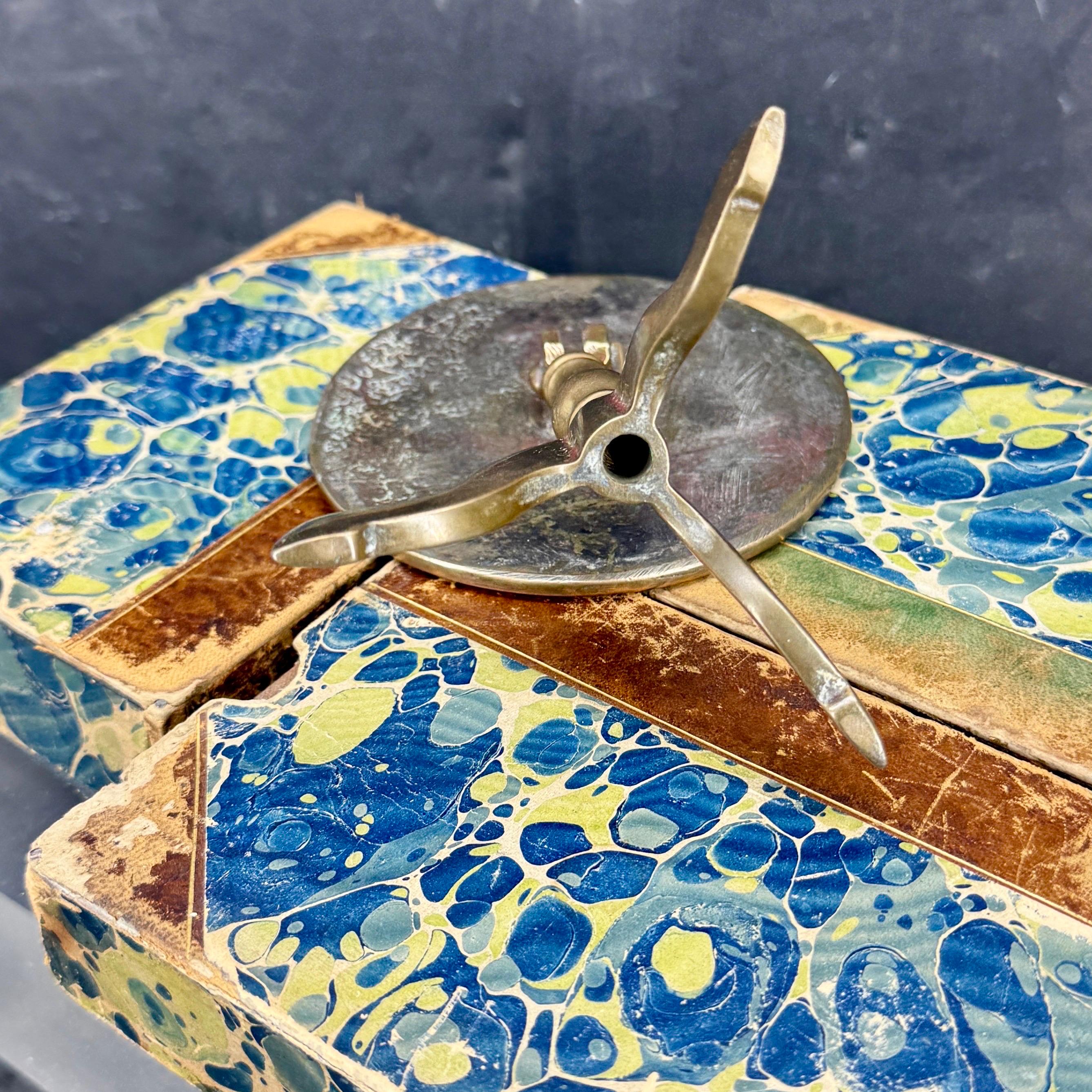 Antiguo reflector inglés victoriano en miniatura para velas de mesa en venta 3