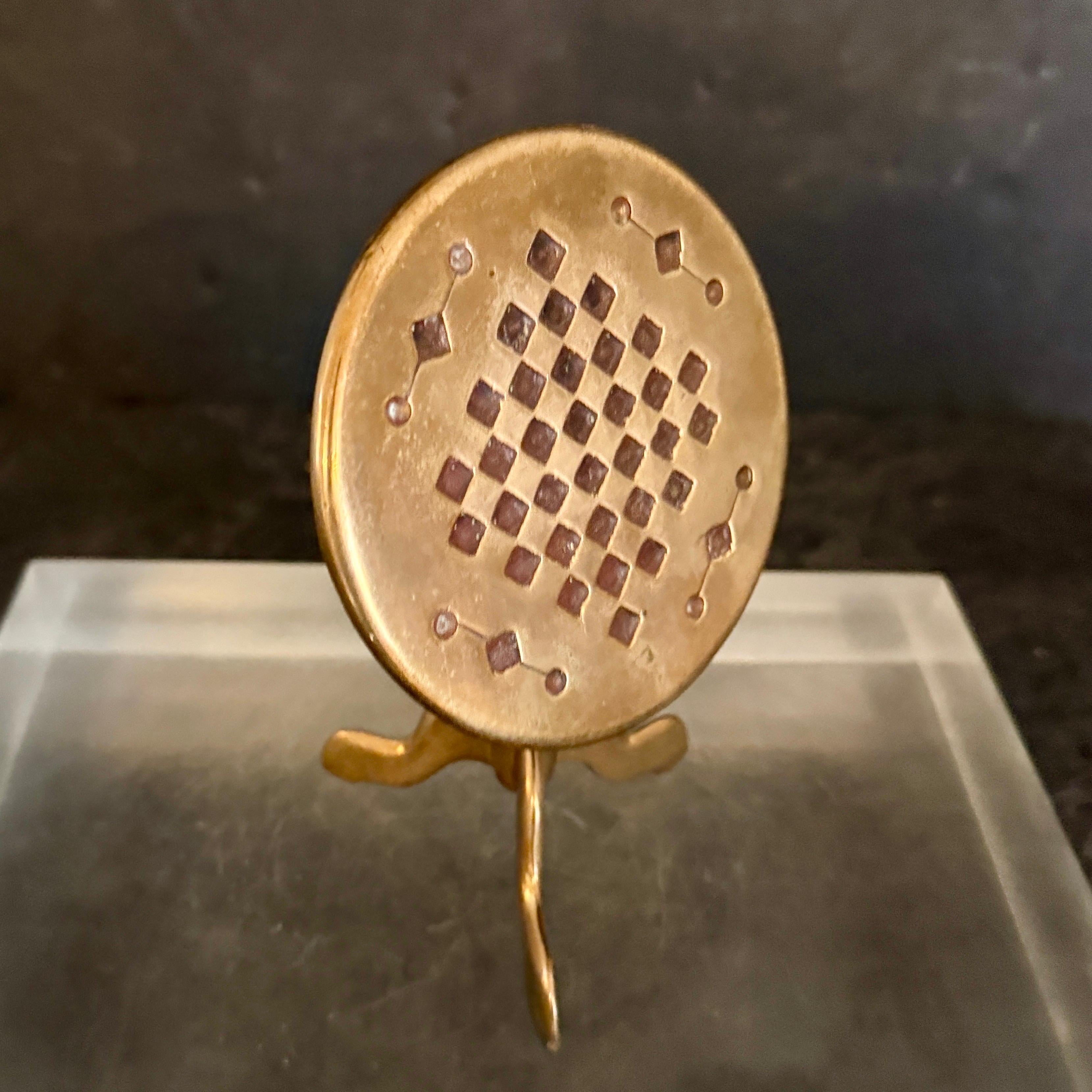 Antiguo reflector inglés victoriano en miniatura para velas de mesa en venta 4