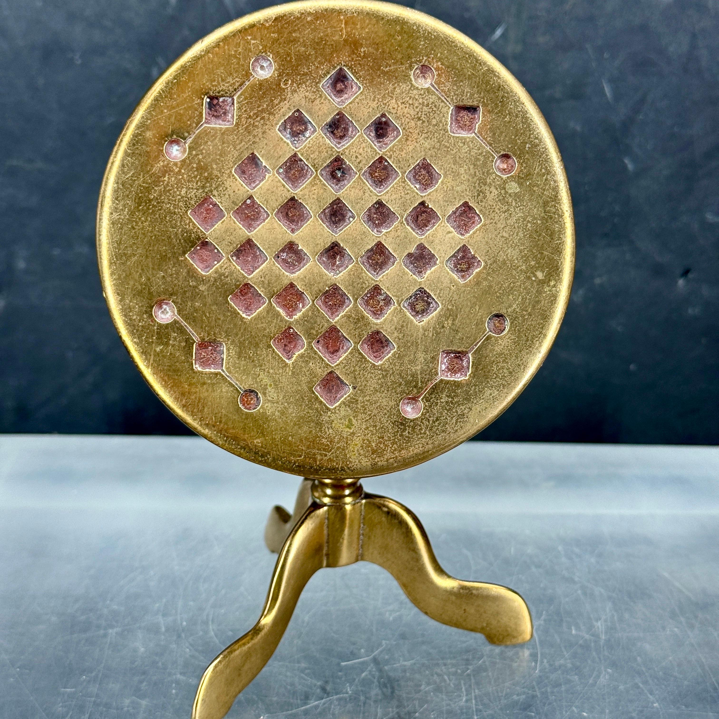 Antiguo reflector inglés victoriano en miniatura para velas de mesa Hecho a mano en venta